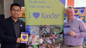 Nov 2017, supporting I Love Kinder campaign to fight for more funding to our kindergarten services.
