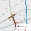 Western Roads Upgrade - Forsyth Rd and Palmers Rd project map